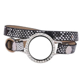 5pcs/lot Floating Glass Memory Locket Wrap Bracelets Christmas Jewelry