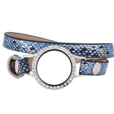 5pcs/lot Floating Glass Memory Locket Wrap Bracelets Christmas Jewelry