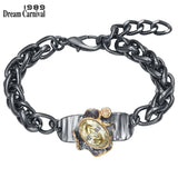 Barroco Dazzling Zircon Bracelet Thick Cuban Chain WB1241