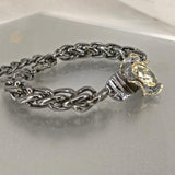 Barroco Dazzling Zircon Bracelet Thick Cuban Chain WB1241
