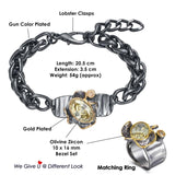 Barroco Dazzling Zircon Bracelet Thick Cuban Chain WB1241