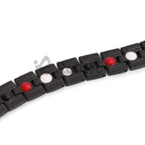 Stainless Steel Black&Gold Magnetic Bracelet for Men