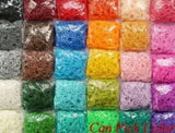 600 Bands+24 S-Clips Elastic Rubber Bracelet Loom Bands DIY Silicone Refills
