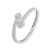 Heart Shaped CZ Bracelet Iced Out Bling Bangle Hiphop Jewelry