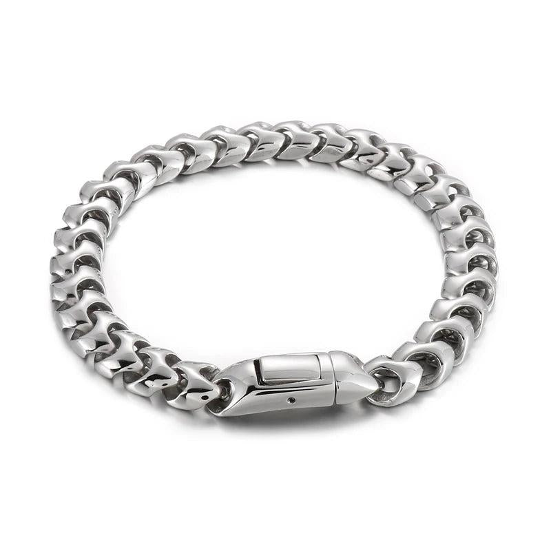 9mm Cuban Chain Bracelet Stainless Steel 316L
