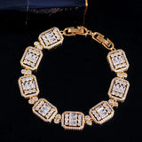 CWWZircons Baguette CZ Square Tennis Bracelet for Women