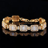 CWWZircons Baguette CZ Square Tennis Bracelet for Women