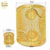 Indian 24K Plated Bangles With Ring Dubai Wedding Bridal Cuff Bracelets