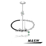 Snake Bracelet With Ring Style PU Bracelet Finger For Women Female