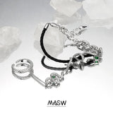 Snake Bracelet With Ring Style PU Bracelet Finger For Women Female