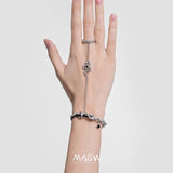 Snake Bracelet With Ring Style PU Bracelet Finger For Women Female