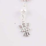 10 PCS Colorful Glass Pearl Rosary Bracelet Children's Communion Baptism Favors