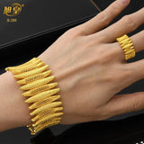 Indian Jewelry Copper Bangles With Ring African Wedding Party Jewellery
