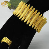Indian Jewelry Copper Bangles With Ring African Wedding Party Jewellery