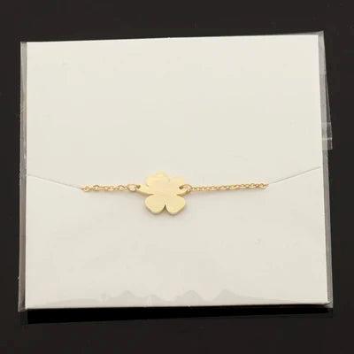 Irish Four Leaf Clovers Charm Bracelet Lucky Jewelry