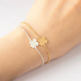 Irish Four Leaf Clovers Charm Bracelet Lucky Jewelry