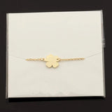 Irish Four Leaf Clovers Charm Bracelet Lucky Jewelry