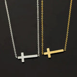 Stainless Steel Cross Bracelet Men Women Christian Jewelry