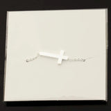 Stainless Steel Cross Bracelet Men Women Christian Jewelry