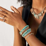 Colorful Enamel Evil Eye Bangle Bracelet for Women