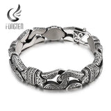 Vintage Boxing Gloves Bracelet Steel Bead Link Chain Retro Carved