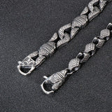 Vintage Boxing Gloves Bracelet Steel Bead Link Chain Retro Carved