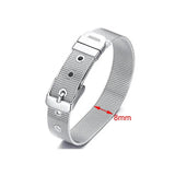 10pcs Stainless Steel Watch Band Bracelet Charms Bangle