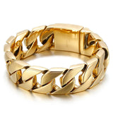 Fongten Men Style Geometric Pattern Metal Jewelry Carving Retro Punk