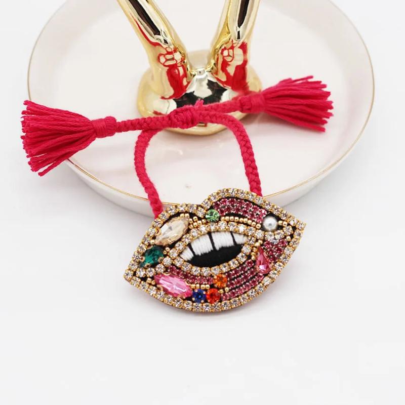 Baroque Joker Bracelet with Multicolor Rhinestones