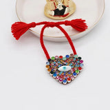 Baroque Joker Bracelet with Multicolor Rhinestones