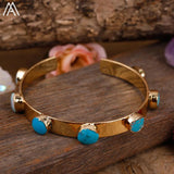 Women Turquoise Beads Bracelet Teengirls Friendship Jewelry Gift