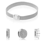 925 Silver Crown King Beads Fit Bracelet Gift Set for Women