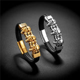 Punk Style Skull Head Bracelet for Men