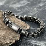 Stainless Steel Vintage Chain Men Bracelet Punk Hand Accessories