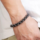 Stainless Steel Vintage Chain Men Bracelet Punk Hand Accessories