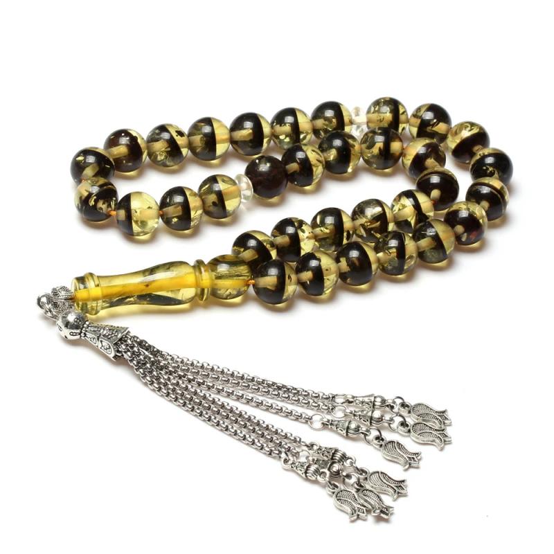 Islamic Rosary Bead Arabic Jewelry Prayer Beads 10MM with Metal Tassel Misbaha