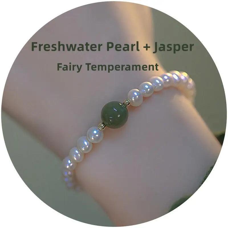 2022 Freshwater Pearl Matching Sapphire Bracelet