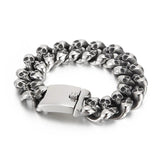 20mm Skull Cuban Chain Bracelet for Men