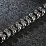 20mm Skull Cuban Chain Bracelet for Men