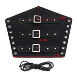 Knight Style Bracer Wide PU Leather Cross Strings Arm Armor Steampunk
