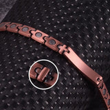 Women's Copper Magnetic Bracelet Arrow CZ ID Bracelet