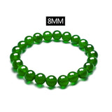 Green Agate Chalcedony Crystal Bracelet for Good Luck