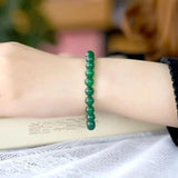 Green Agate Chalcedony Crystal Bracelet for Good Luck