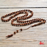 MSL-108 High Rosary Beads 99 Prayer Beads Palm Fruit Kuka Tasbih Charm Bracelet