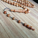 MSL-108 High Rosary Beads 99 Prayer Beads Palm Fruit Kuka Tasbih Charm Bracelet