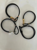 Genuine Leather Lobster Clasp Double Wrap Rope Bracelet