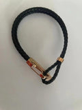 Genuine Leather Lobster Clasp Double Wrap Rope Bracelet