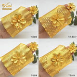 24K Wedding Flower Cuff Bracelet Dubai Jewelry