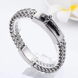 Father Jesus Cross Steel Men's Bracelet