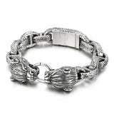 Wild Boar Men's Bracelet Stainless Steel Jewelry